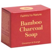 Faithful to Nature Bamboo Charcoal Soap Cinnamon & Orange